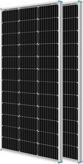 100 Watt 12 Volt Monocrystalline Solar Panels 2-Pack Z606598