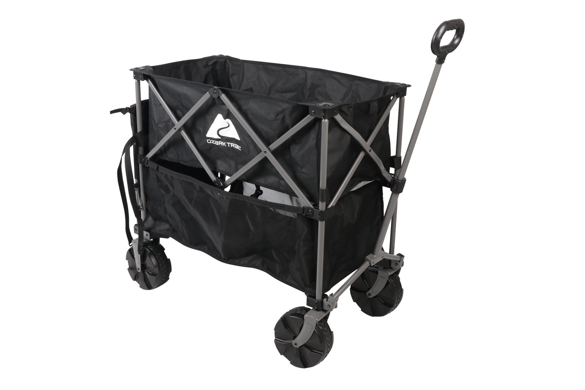 Folding Wagon with Extension Handle, Black R394066