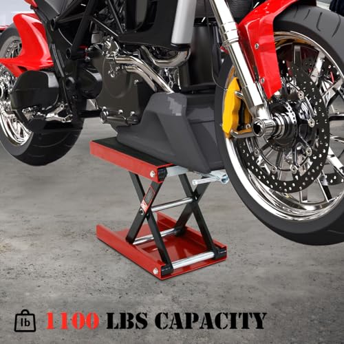 1100 LB Wide Deck Motorcycle Scissor Lift Jack Stand K311