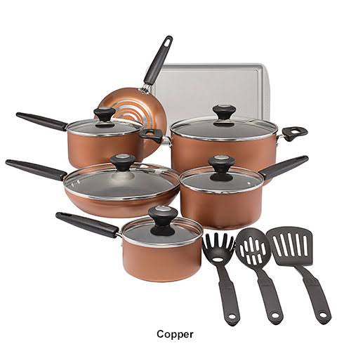 15-Piece Nonstick Aluminum Cookware Set G387951