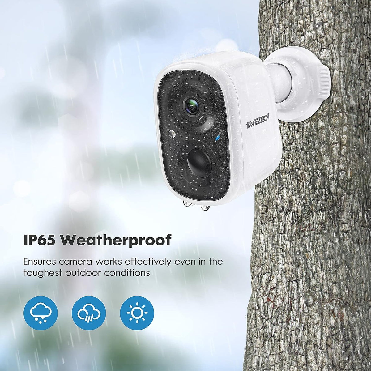 Wireless Battery Powered 1080p Security Camera with Night Vision V3670
