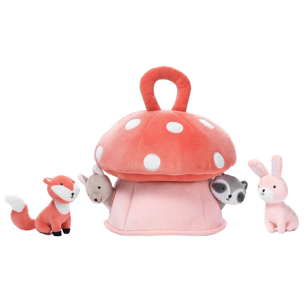 Interactive Plush Mushroom House with Stuffed Animal Toys N850951