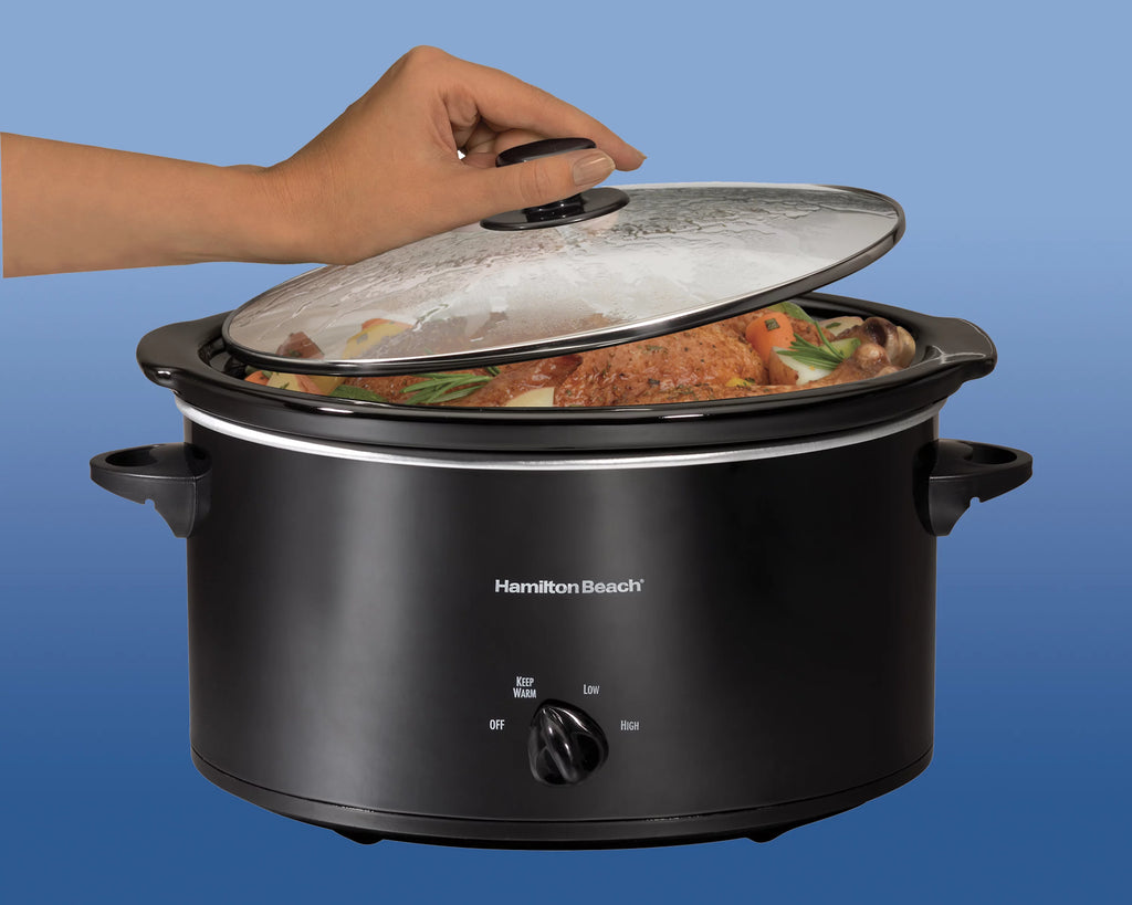 5 Quart Portable Slow Cooker with Removable Crock N76265