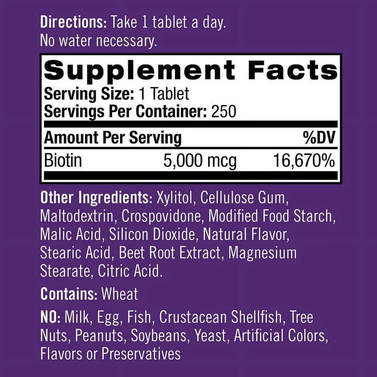 5,000 mcg Strawberry Flavor Fast Dissolve Tablets C4190