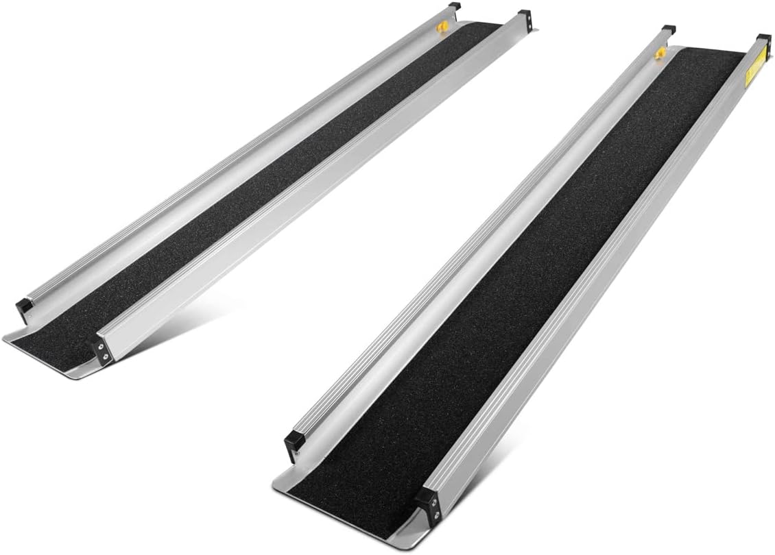 Aluminum Portable Wheelchair Loading Ramp with Carry Bag B51593