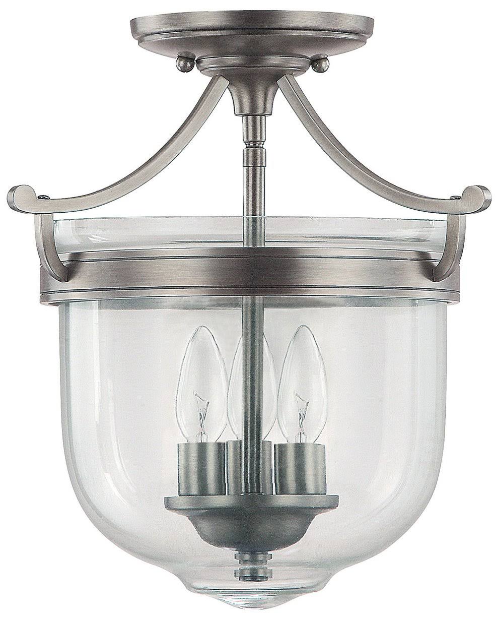 Antique Nickel 3 Light Foyer H1213
