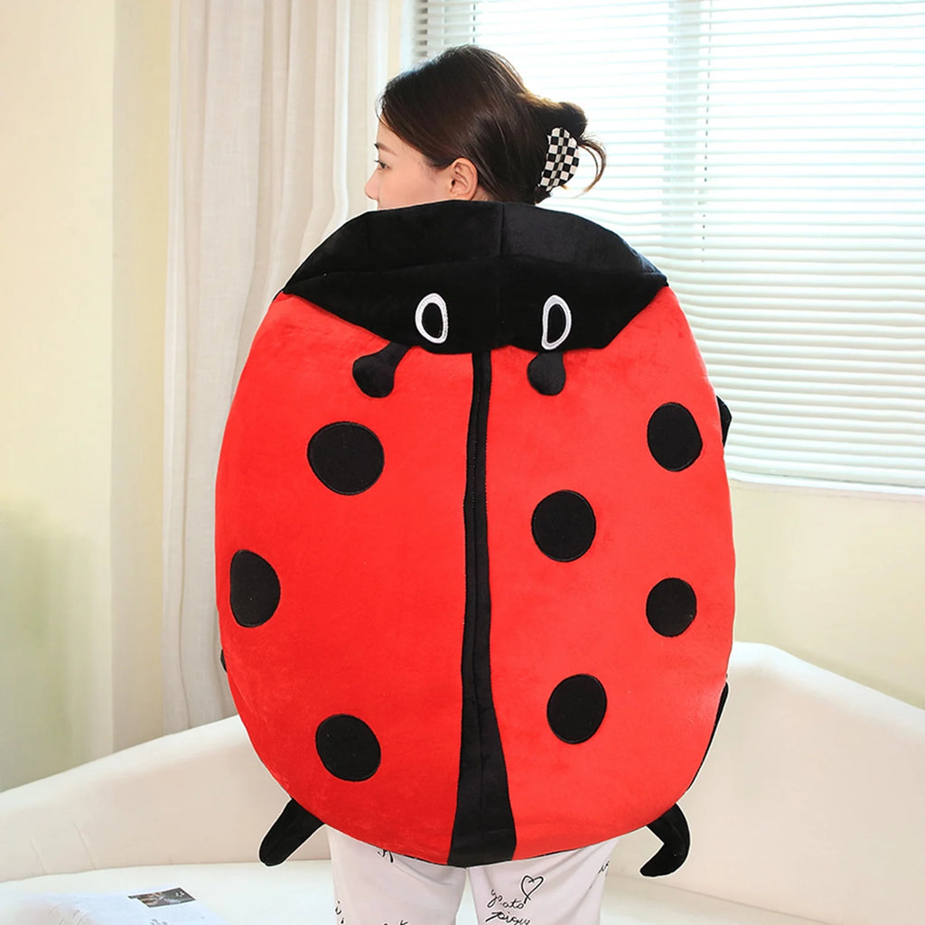 Wearable Ladybug Pillow, Plush Removable Oversized 60cm/23in E526013