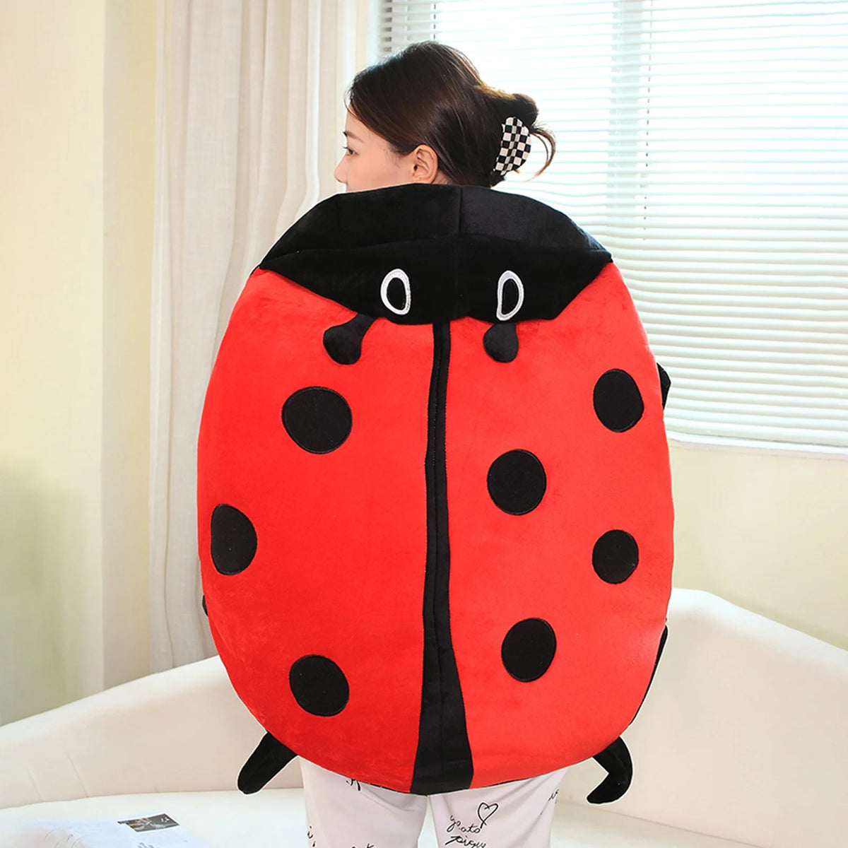 Wearable Ladybug Pillow, Plush Removable Oversized 60cm/23in E526013