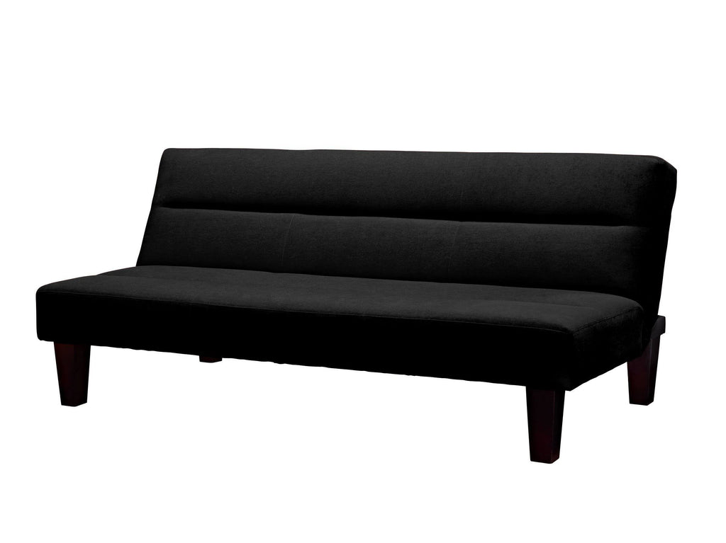 Black Microfiber Futon X8316