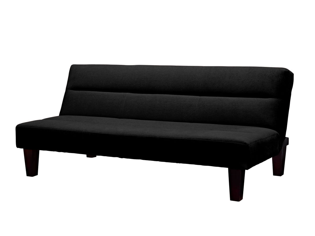 Black Microfiber Futon X8316