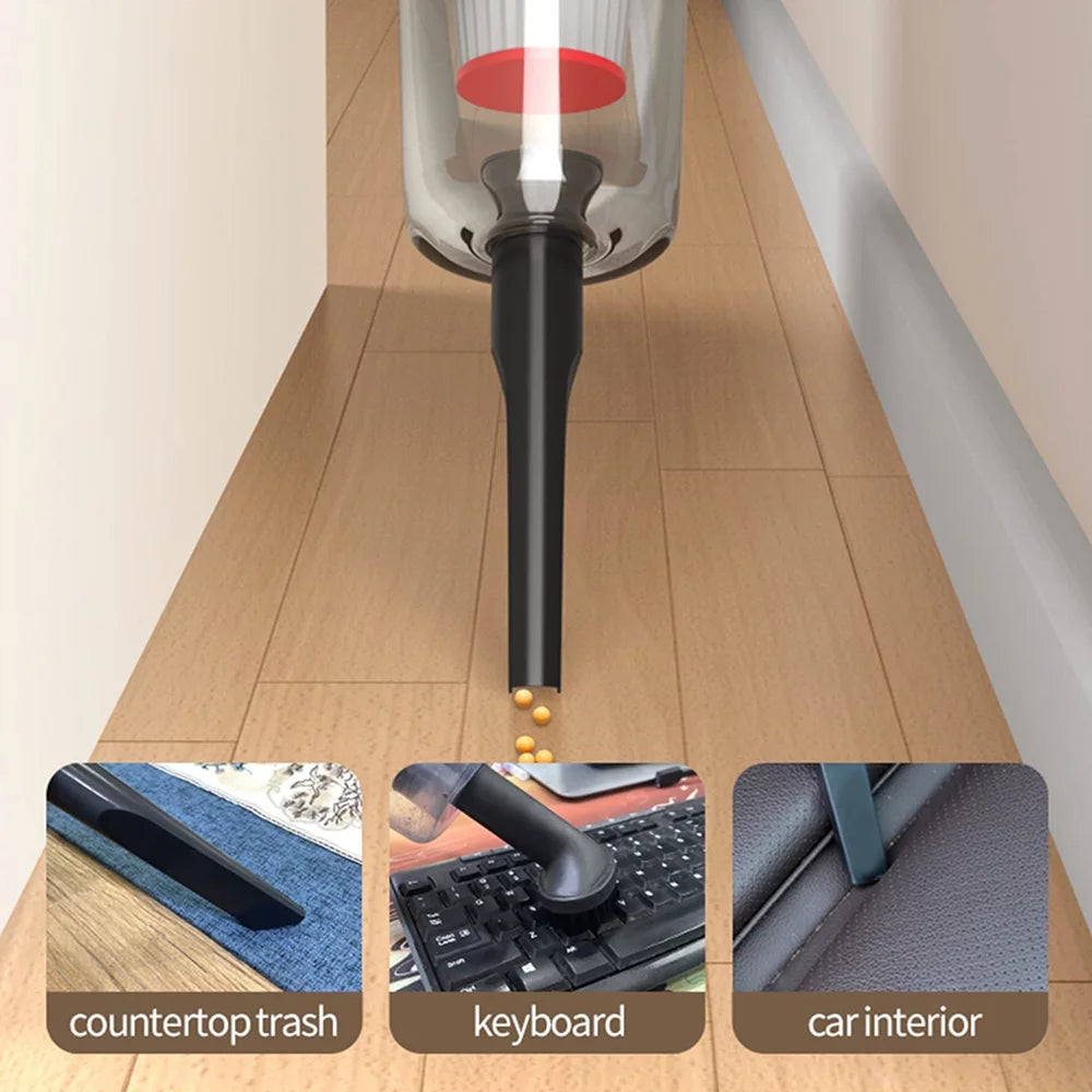 Cordless Stick Vacuum Cleaner, 12000Pa 4 in 1 Handheld (White) Y41693