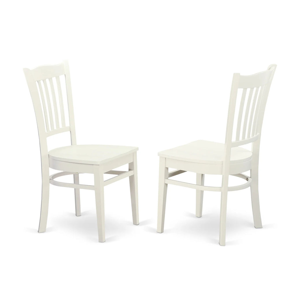 Linen White Dining Chair with Wood Seat B47234