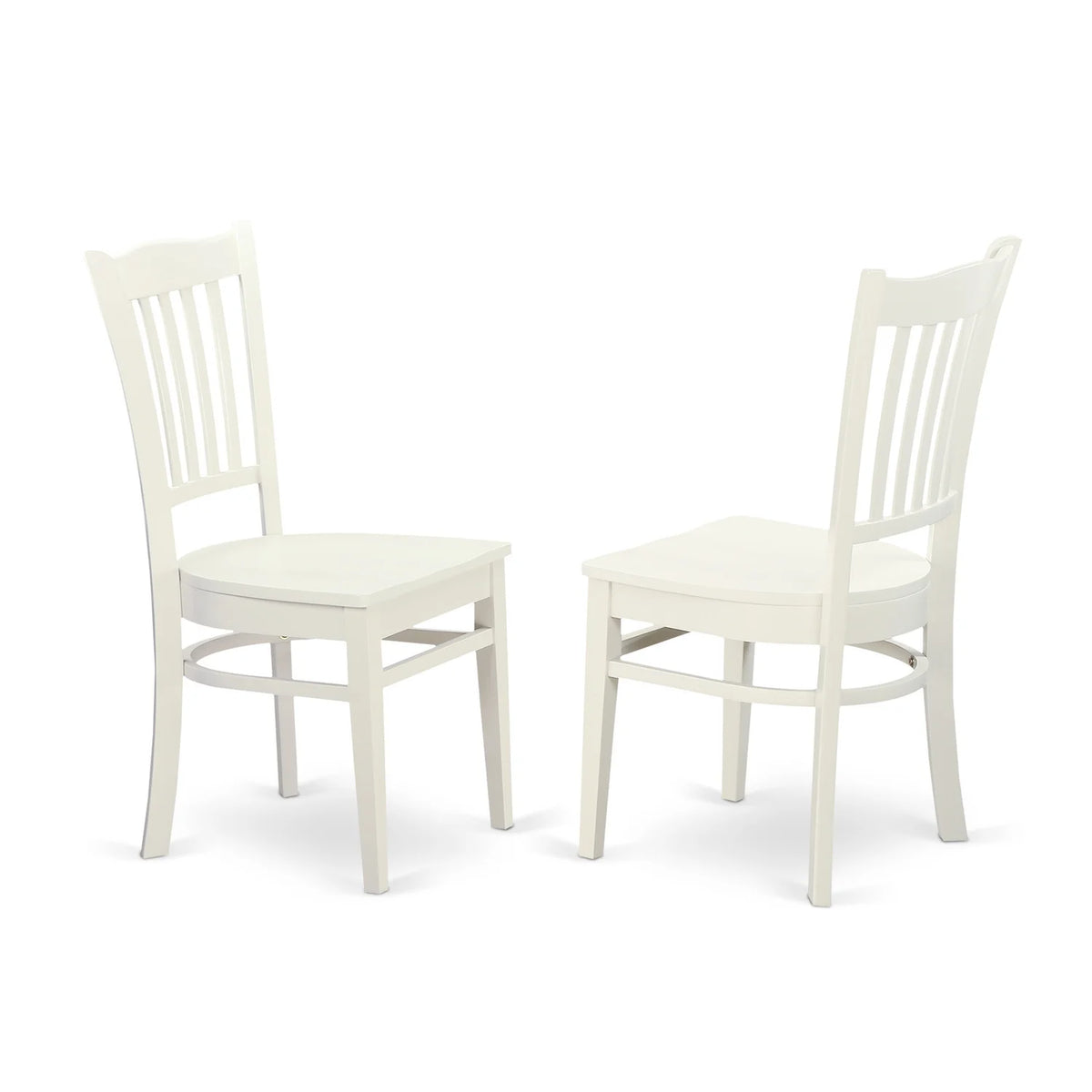 Linen White Dining Chair with Wood Seat B47234