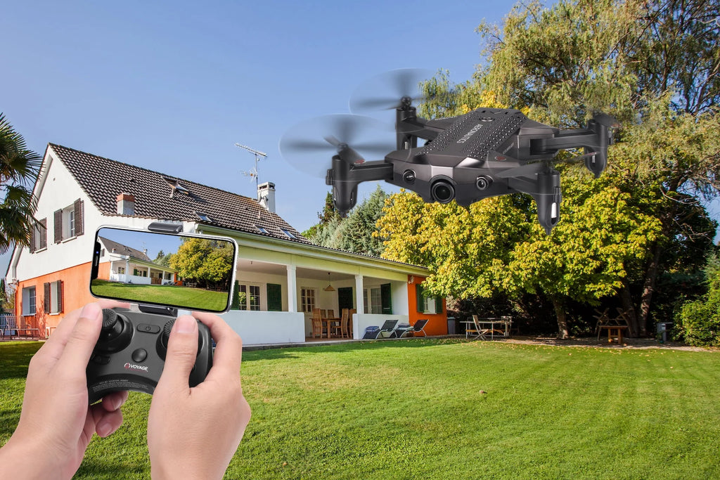 Black 7 inches Wide-Angle Lens Streaming Drone T133
