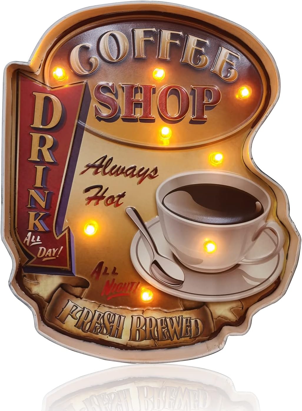 Metal Coffee Wall Hanging Pack of 2 M6989