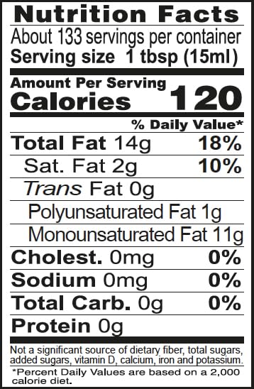 Extra Virgin Olive Oil, 68 Oz First Cold Pressed U754372