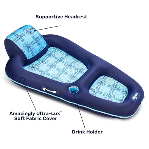 Inflatable Pool Lounge with Headrest G569