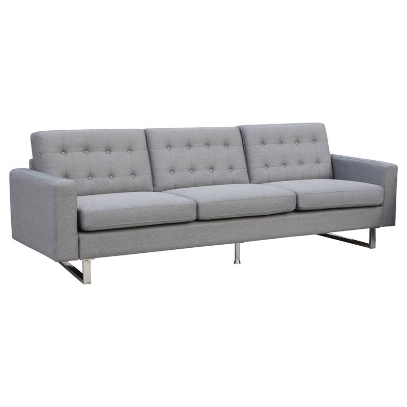 Gray Fabric Sofa L65221