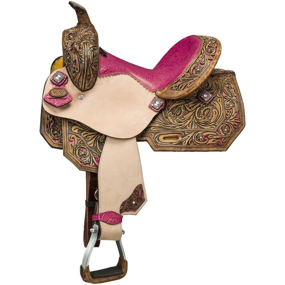 Azalea Leather Western Barrel Saddle H838119