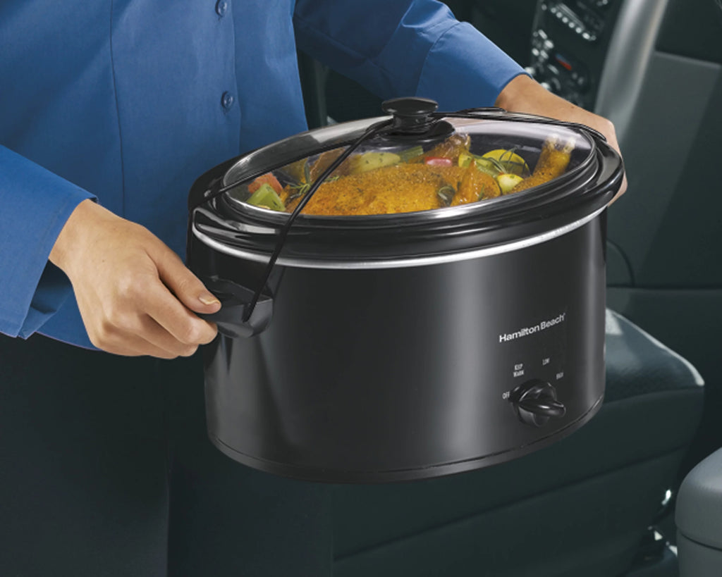 5 Quart Portable Slow Cooker with Removable Crock N76265