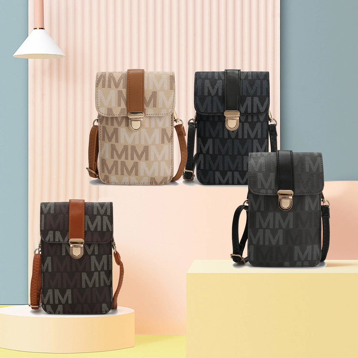 Signature Phone Wallet Crossbody Handbag X1771