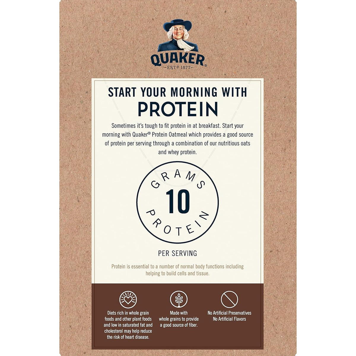 Protein Maple Brown Sugar Instant Oatmeal, 12.6 oz, Pack of 6 G8886