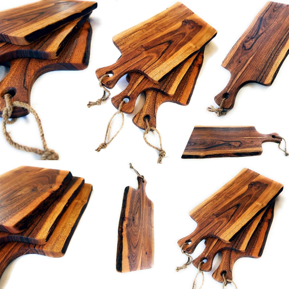 Acacia Serving Cutting Board With Handle M64912