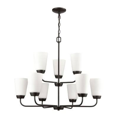 9-Light Candle Style Chandelier Oil Rubbed Bronze N65907