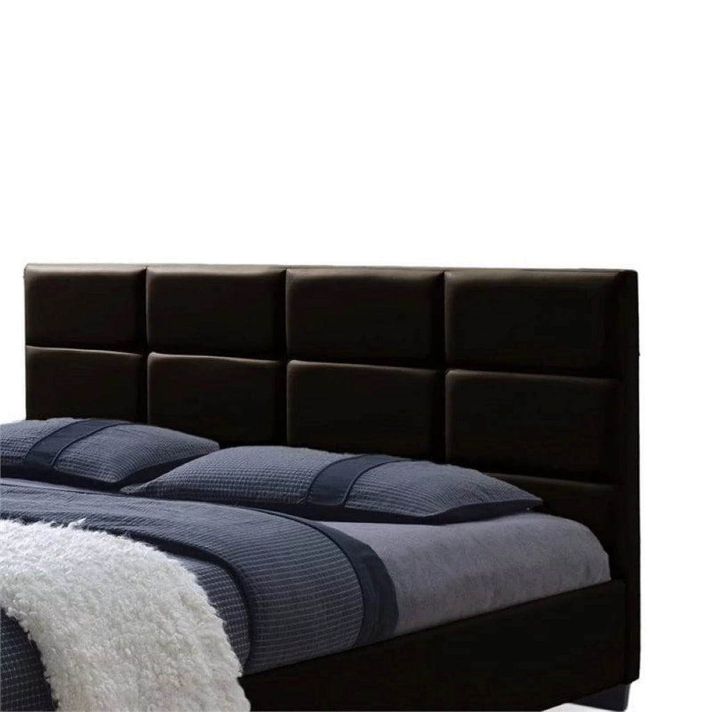 Upholstered Queen Leather Platform Bed G709315