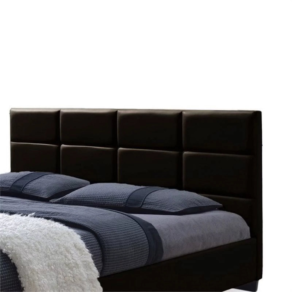 Upholstered Queen Leather Platform Bed G709315