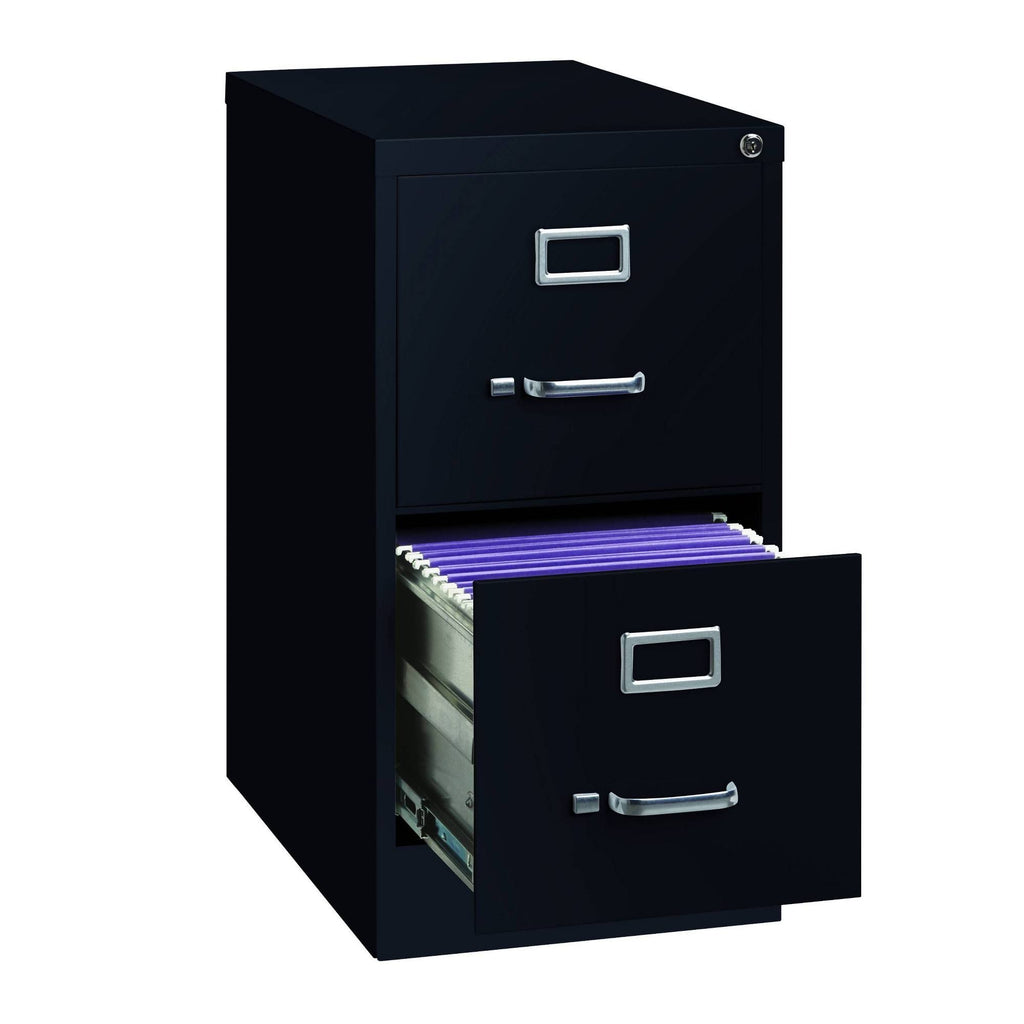 Black 2 Drawer Vertical File Cabinet R382