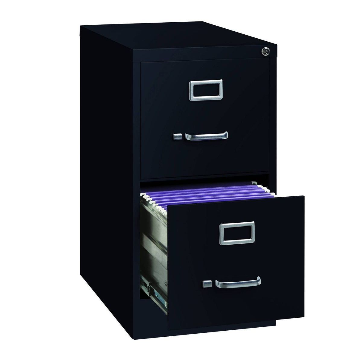 Black 2 Drawer Vertical File Cabinet R382