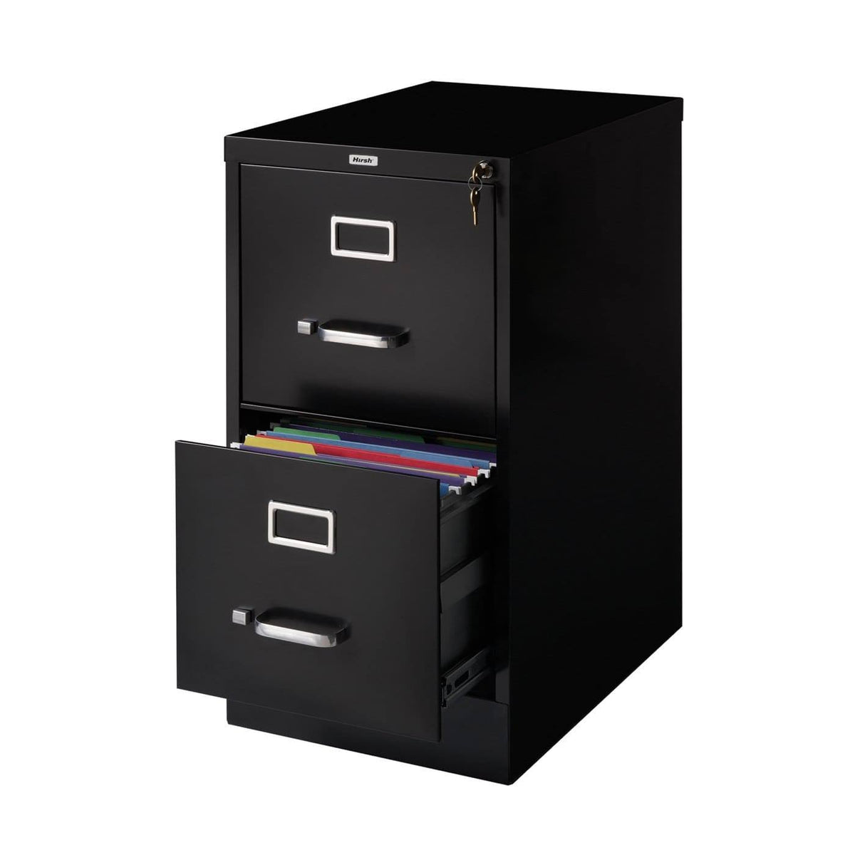 Black 2 Drawer Vertical File Cabinet R382