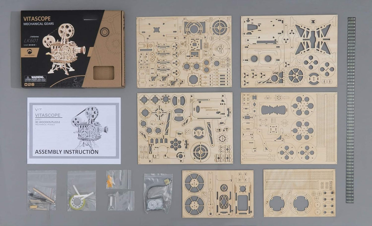 3D Wooden Puzzle Film Projector Craft Kit Pack of 2 P71669