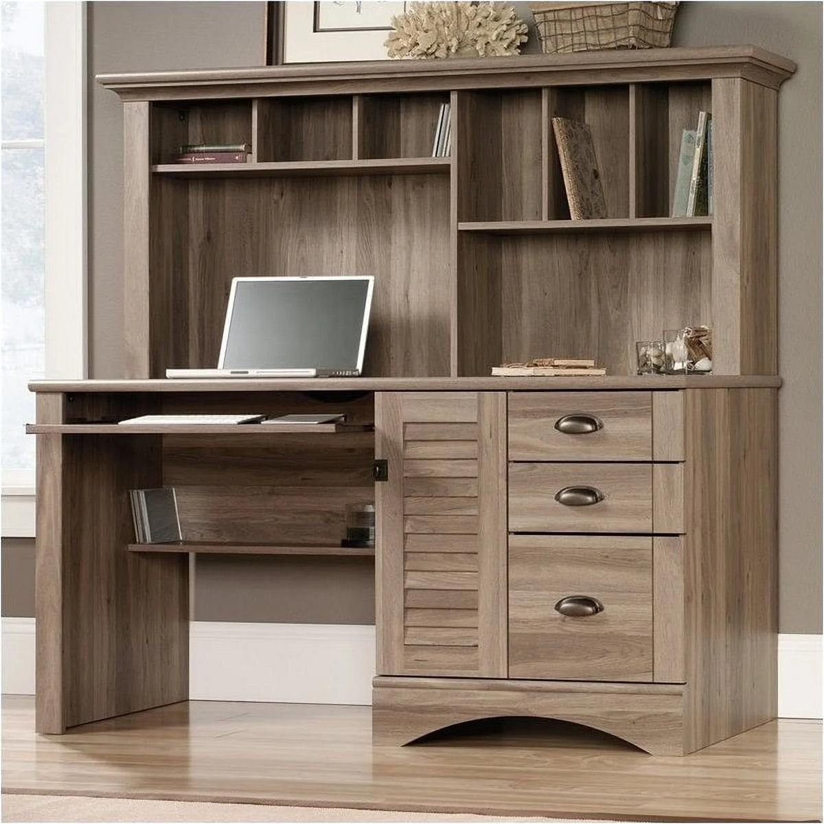 Wood Desk with Hutch U780570