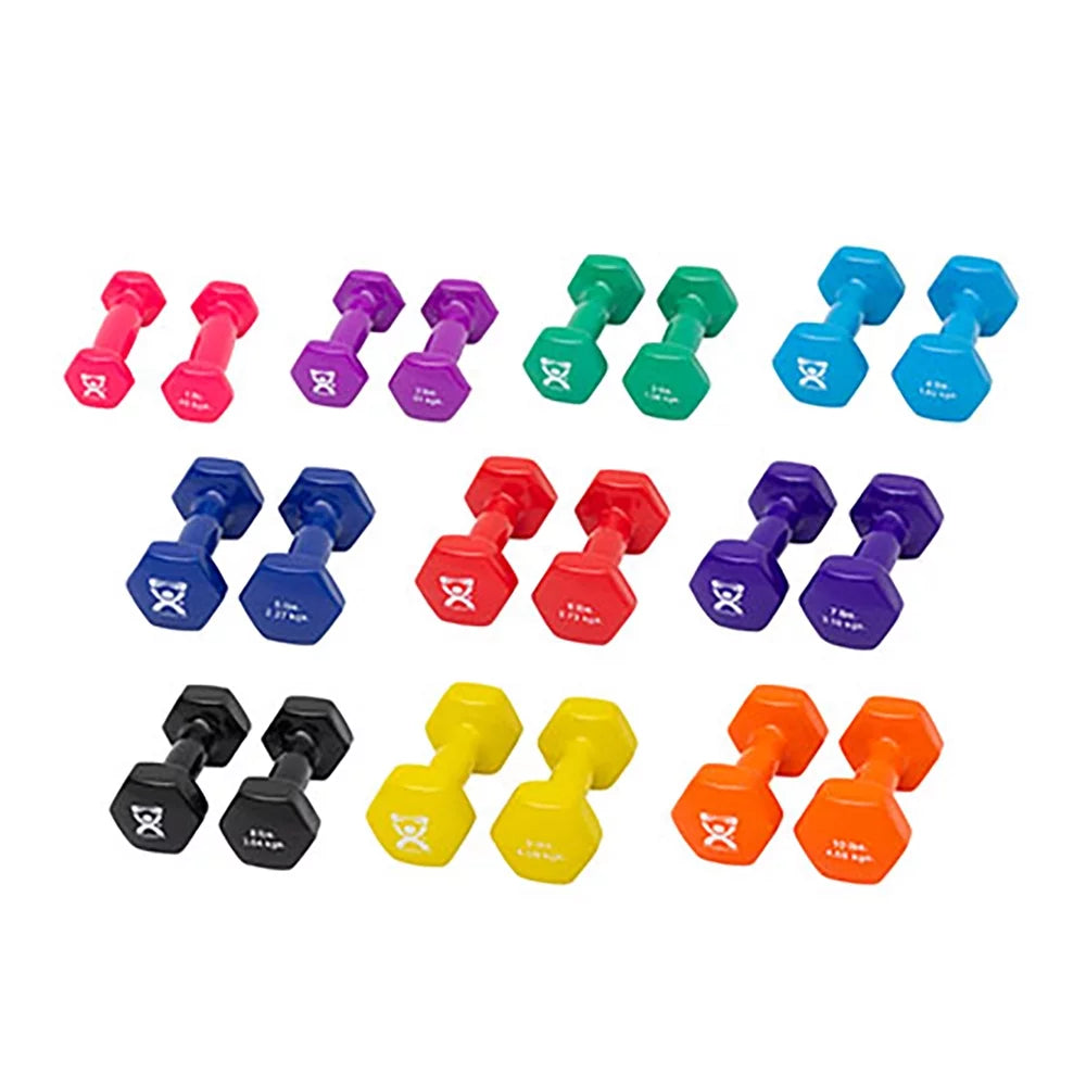 20 Piece Vinyl Coated Iron Dumbbell Set D11489