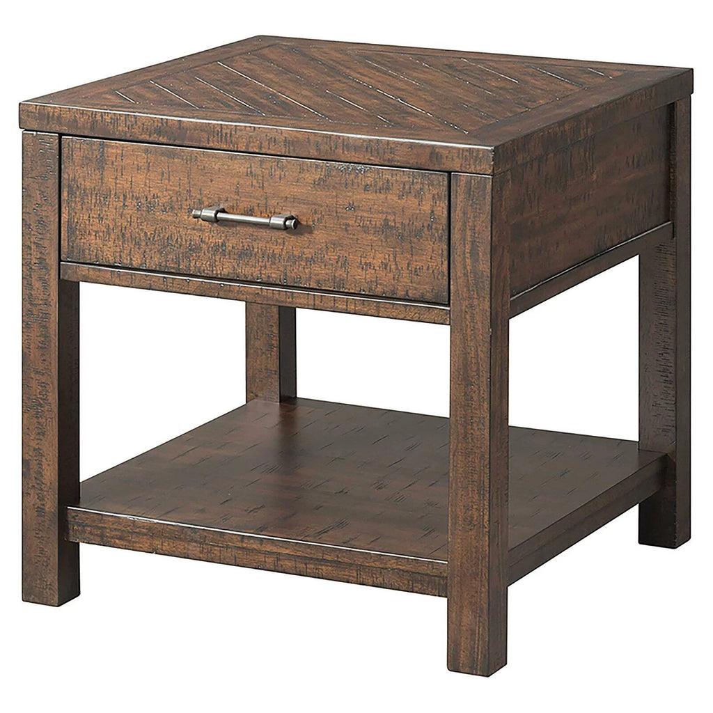 Square End Table in Walnut J73596
