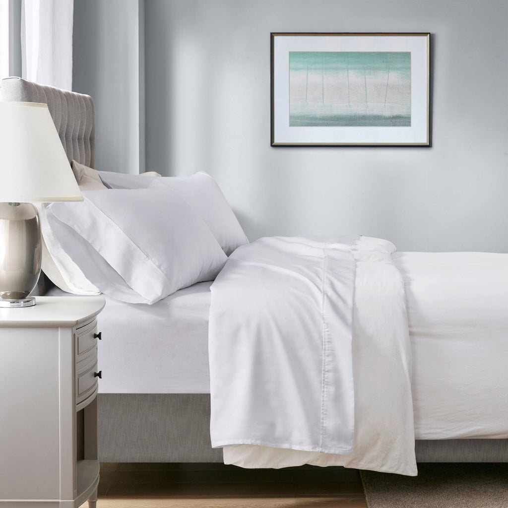 White 4 Piece Sheet Set - Cal King V561