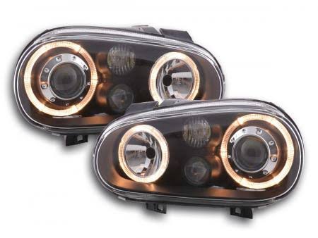 Black Projector Headlight Set with Fog Lights S174