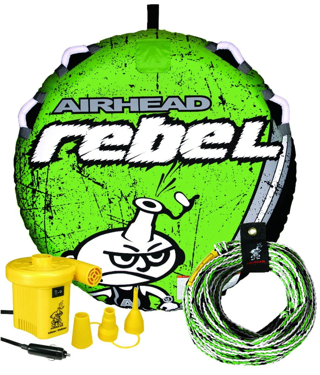 1 Rider Towable Tube with Rope & Pump T6108