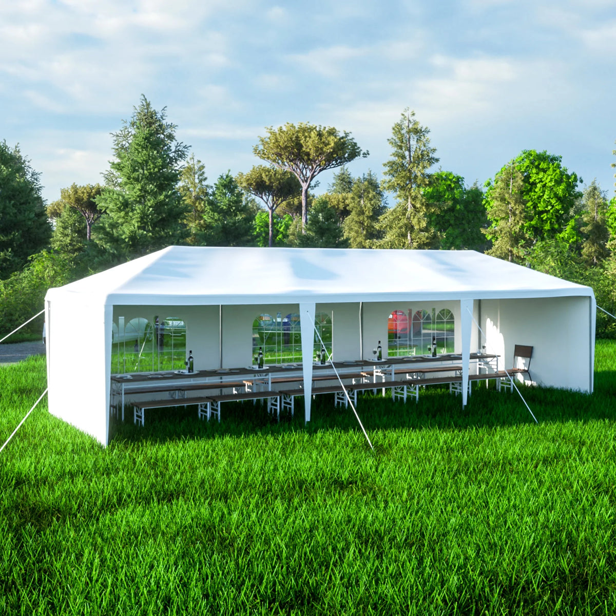 10X30' Outdoor Canopy Tent with 8 Removable Sidewalls W554282