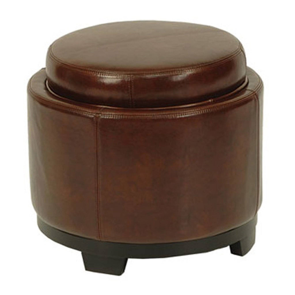 Round Storage Tray Ottoman H751
