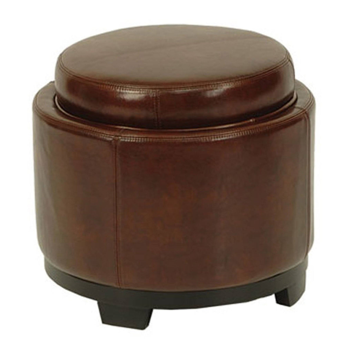 Round Storage Tray Ottoman H751