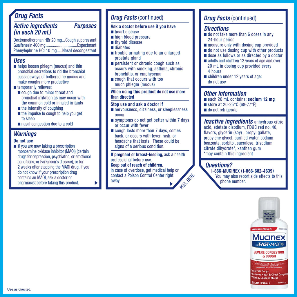 Cold and Flu Liquid Medicine, 6 fl oz X82596