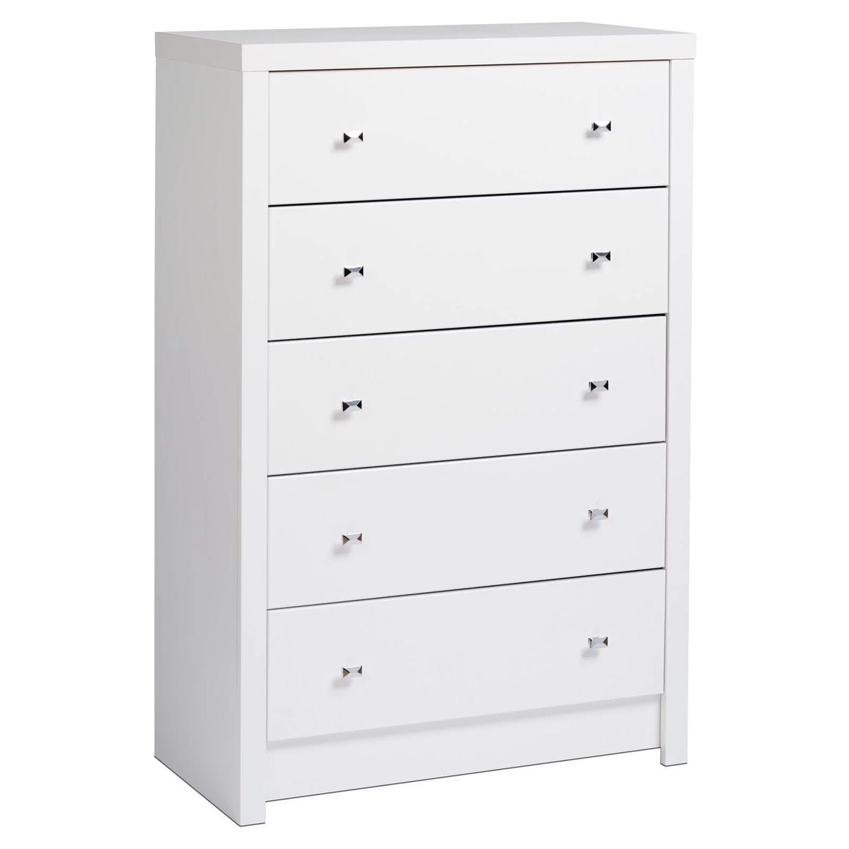 White 5 Drawer Wooden Dresser N729983