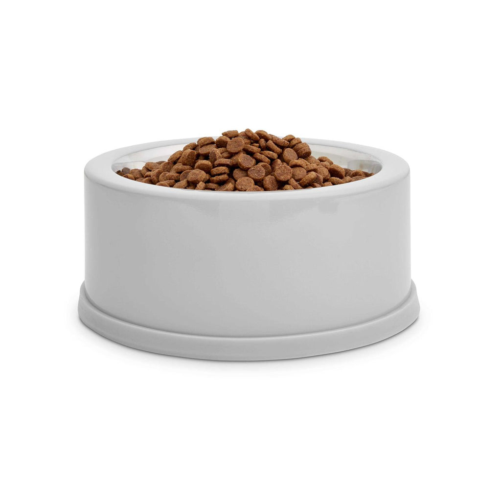 Stainless-Steel Grey Dog Bowl A7960