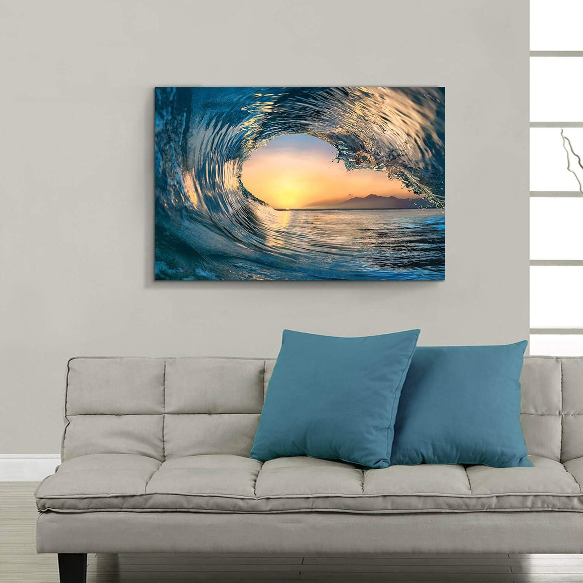 Ocean Wave Picture Wall Art Canvas Prints H8193