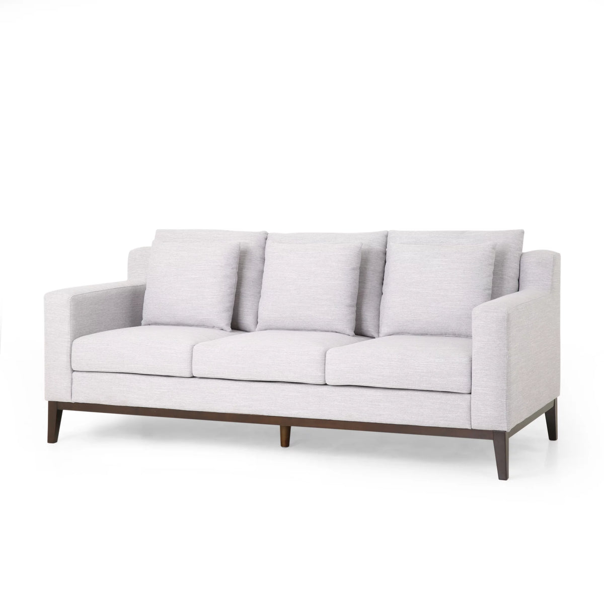 Light Gray Fabric 3 Seater Sofa S86422