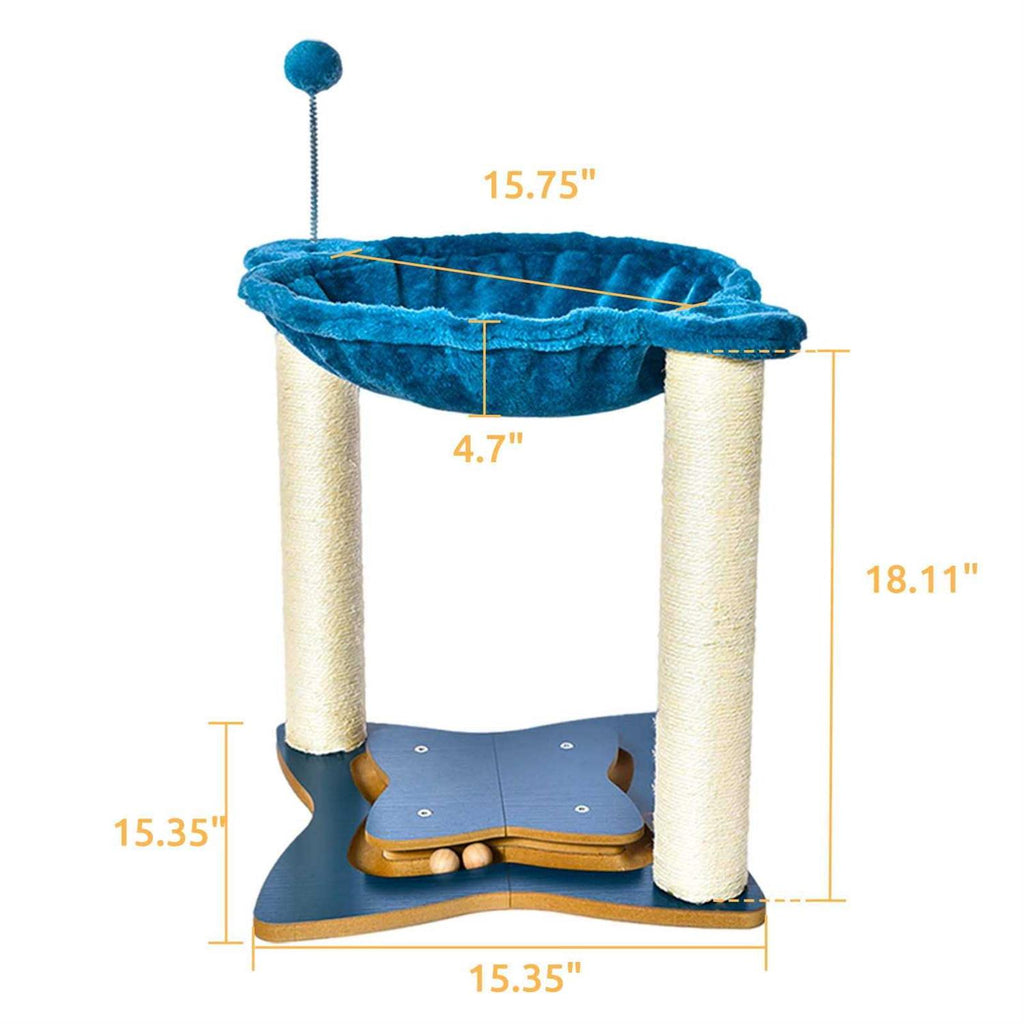 3 in 1 Cat Scratching Post with Hammock K640
