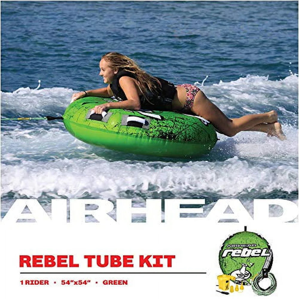 1 Rider Towable Tube with Rope & Pump T6108